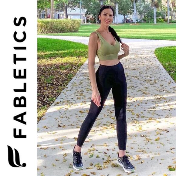 Fabletics NWT Oasis PureLuxe High-Waisted Yoga Athleisure Legging Black XL - Picture 2 of 14